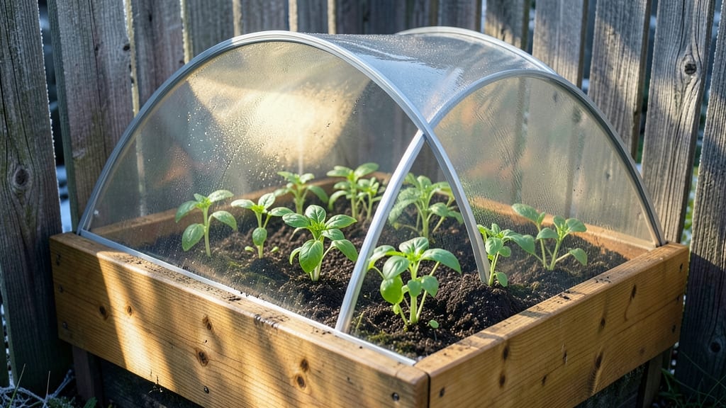 Mini Greenhouse Raised Bed for Cold Climates