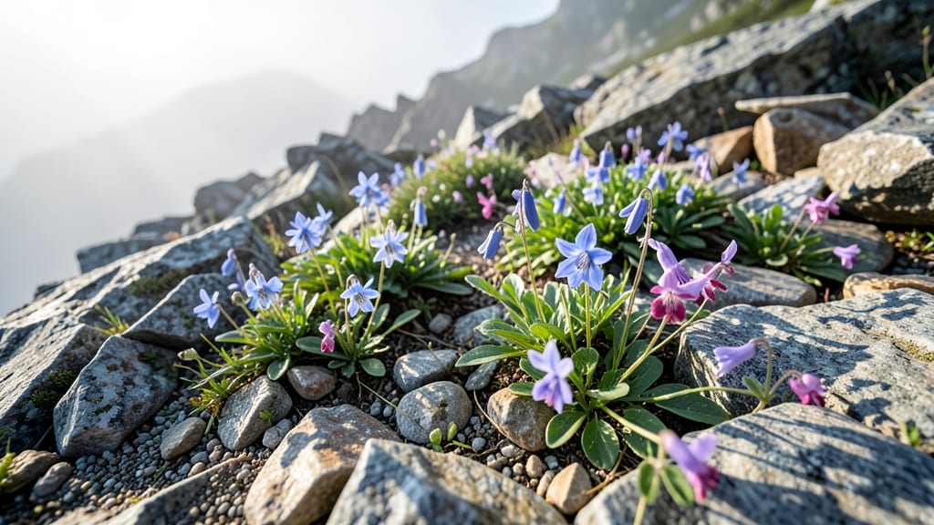 Alpine Wildflower Rockery Design