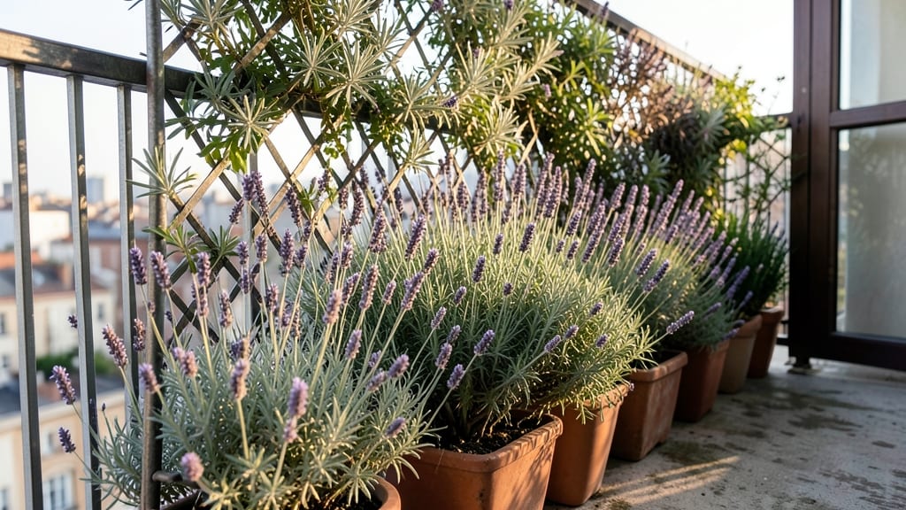 Vertical Lavender Trellis Garden