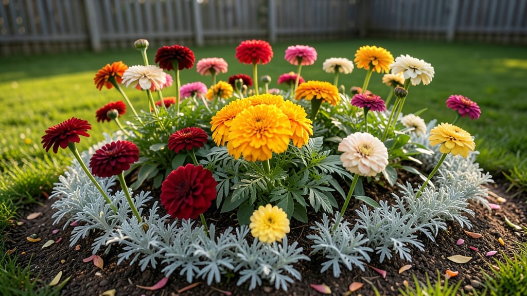 Dramatic Annual Display with Seasonal Color Blocks