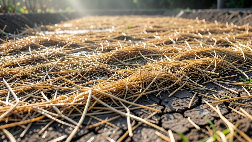Straw Mulch for Soil Insulation