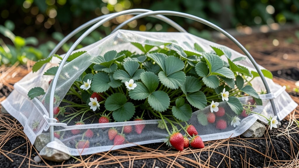 Strawberry Bed Cover: Pollinator-Friendly Bedding That Thrives All Season