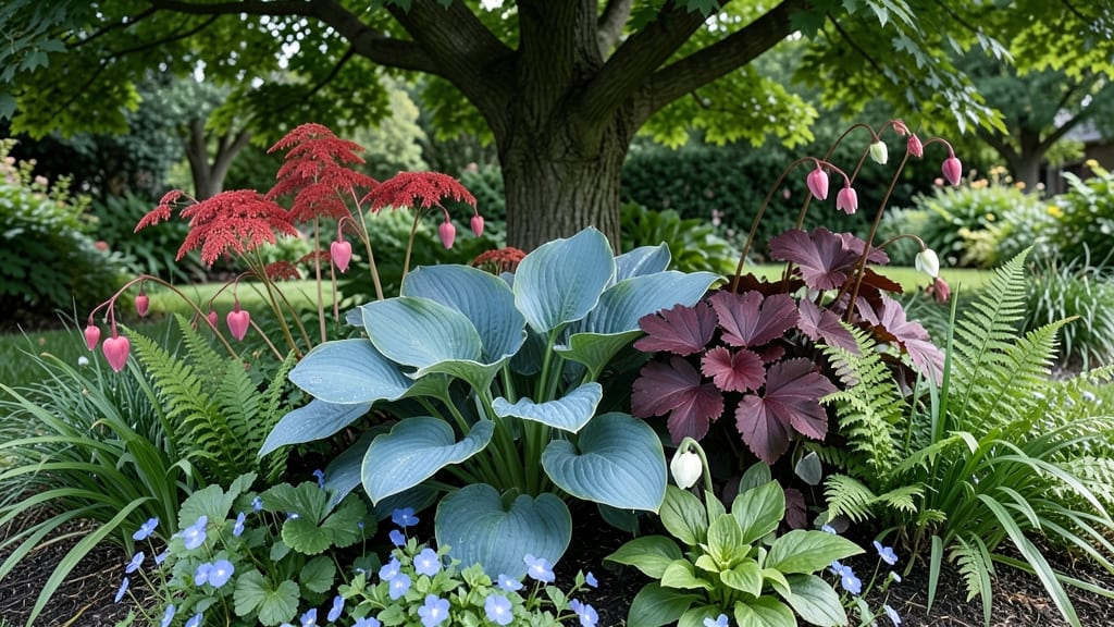 Flower Bed Under Tree: Dappled Light Lovers That Thrive in Shade
