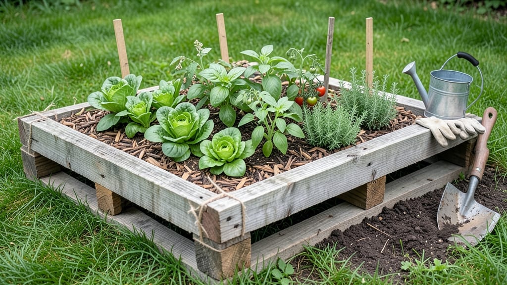 Raised Garden Bed Made Out of Pallets: Durable Upcycled Planters for Heavy Yields