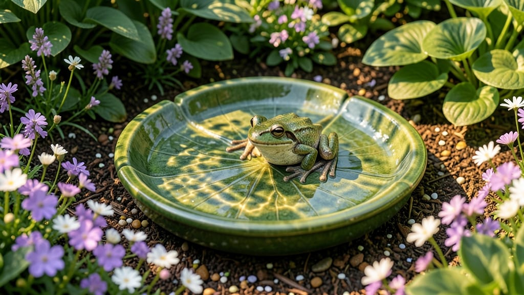 Fairy Tale Frog Pond Flower Bed