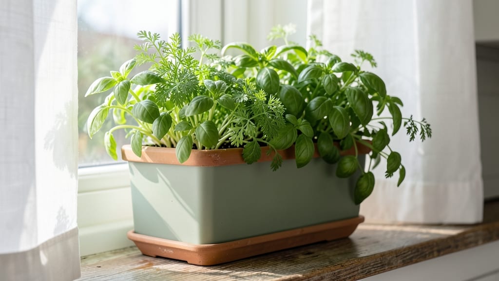 Window Box Planters for Herbs and Greens