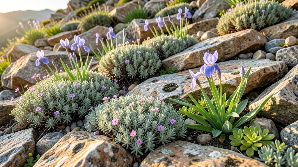Rock Garden with Alpine Perennials