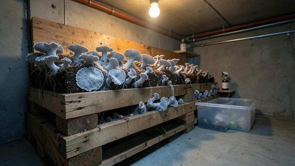 Pallet Mushroom Cultivation Bed