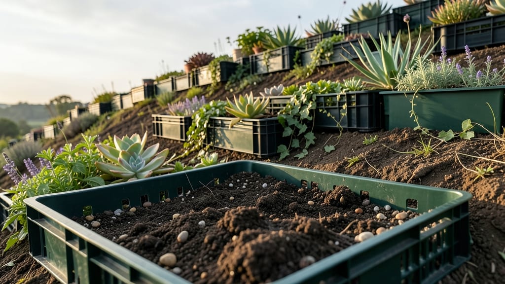 Modular Plastic Crate Gardens