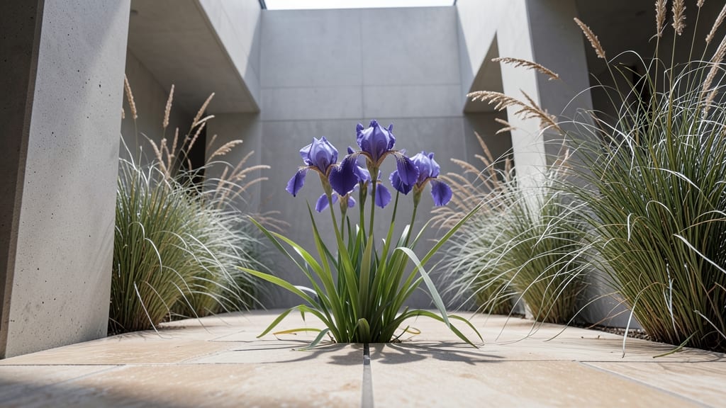 Iris and Ornamental Grasses Mix