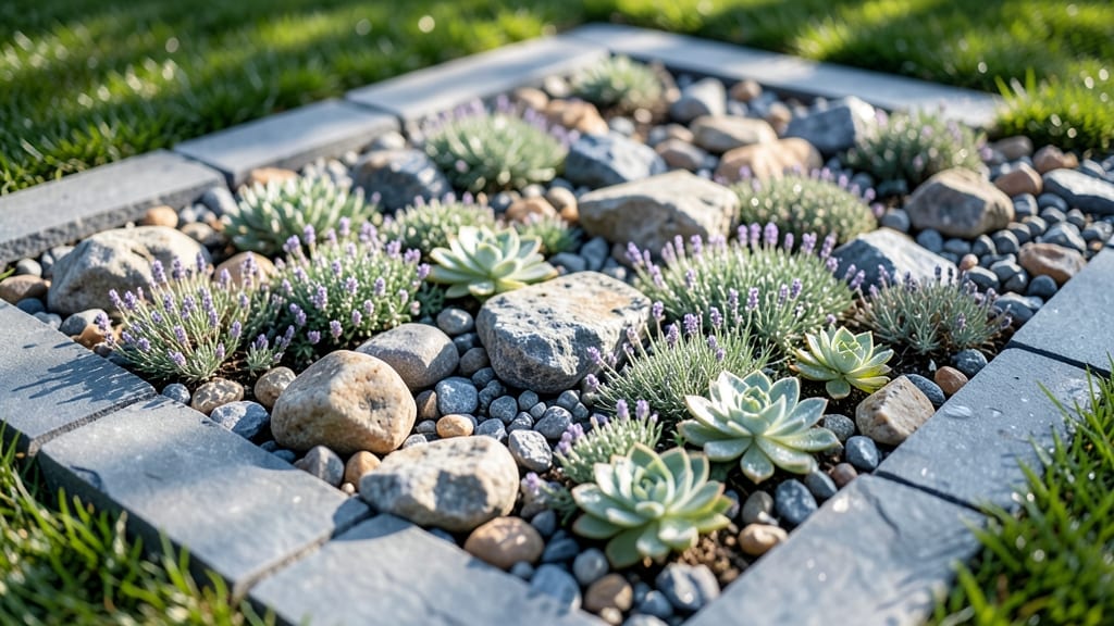 Mini Rock Garden with Alpine Plants