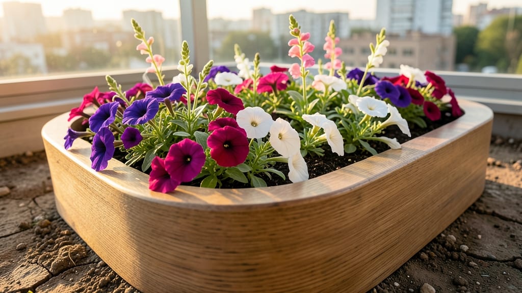 Raised Kidney Bed for Urban Container Gardening