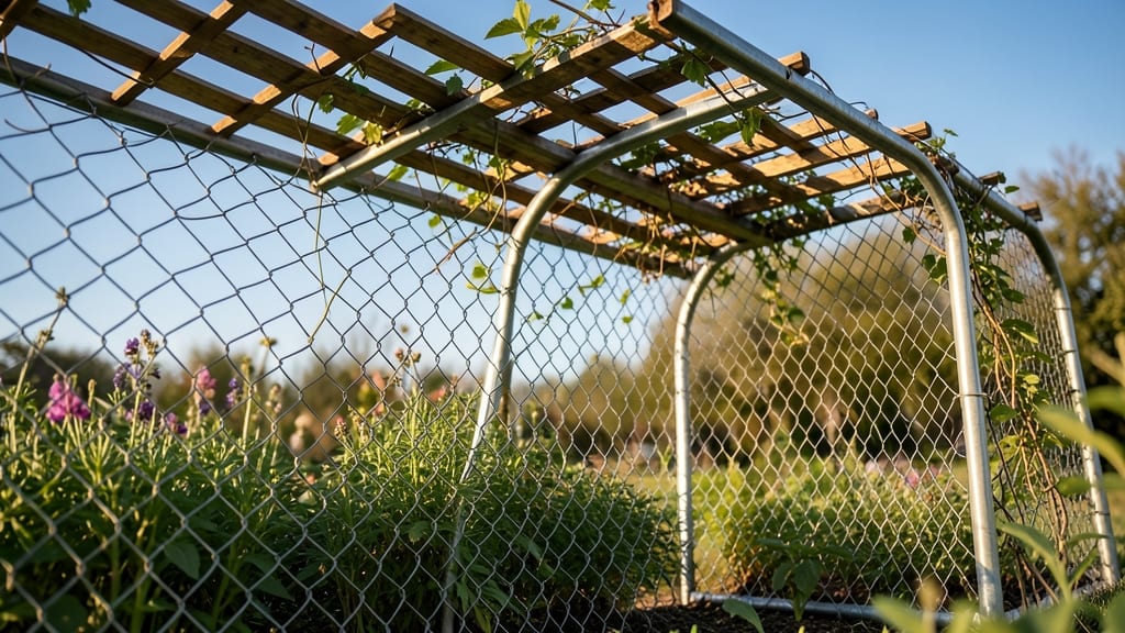 Metal Chicken Wire with Trellis Top