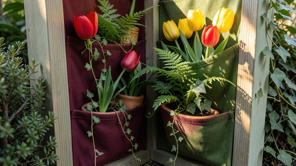 Corner Pocket Garden with Bulbs
