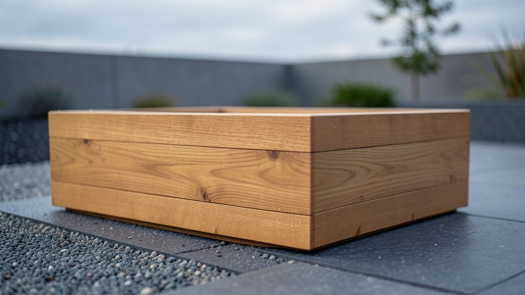 Minimalist Cedar Wood Planter Boxes