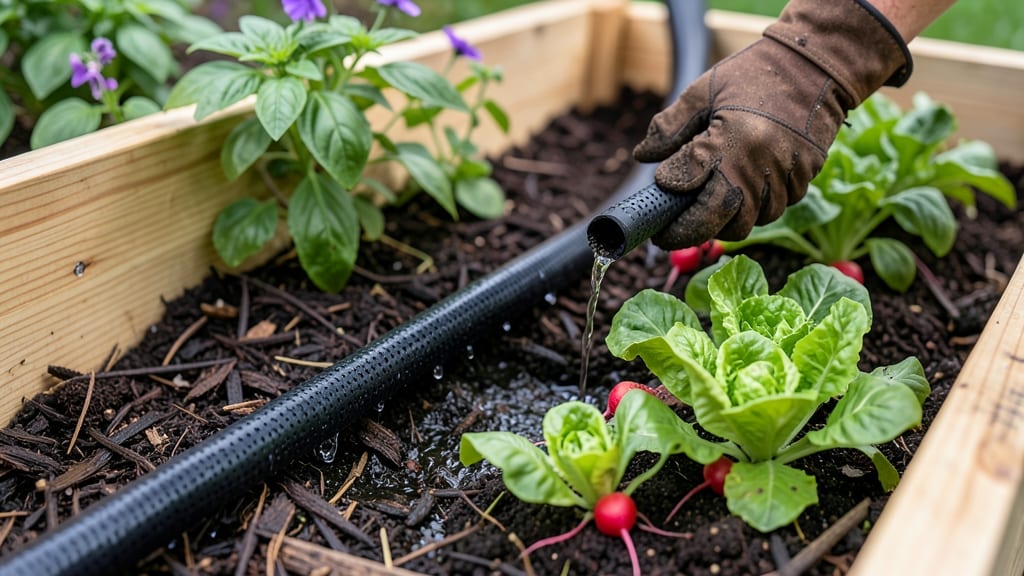 Raised Bed Soaker Hoses: Deep-Watering System for Thirsty Plants