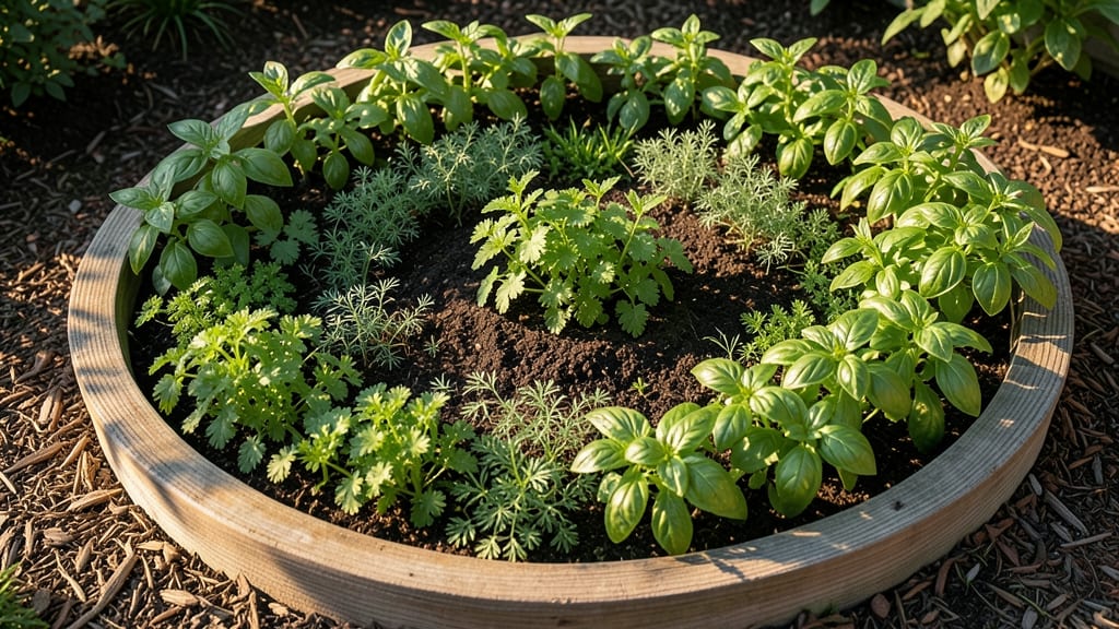 Spiral Herb Garden Design