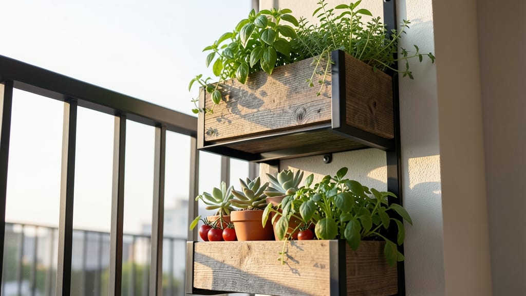 Vertical Stacked Planters for Small Spaces