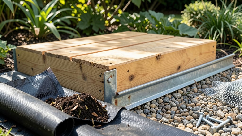 Raised Bed Construction Materials: Durable Cedar and Galvanized Steel Combo