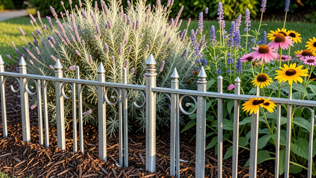 Metal Flower Bed Fencing: Rust-Free Galvanized Steel for Decades of Protection