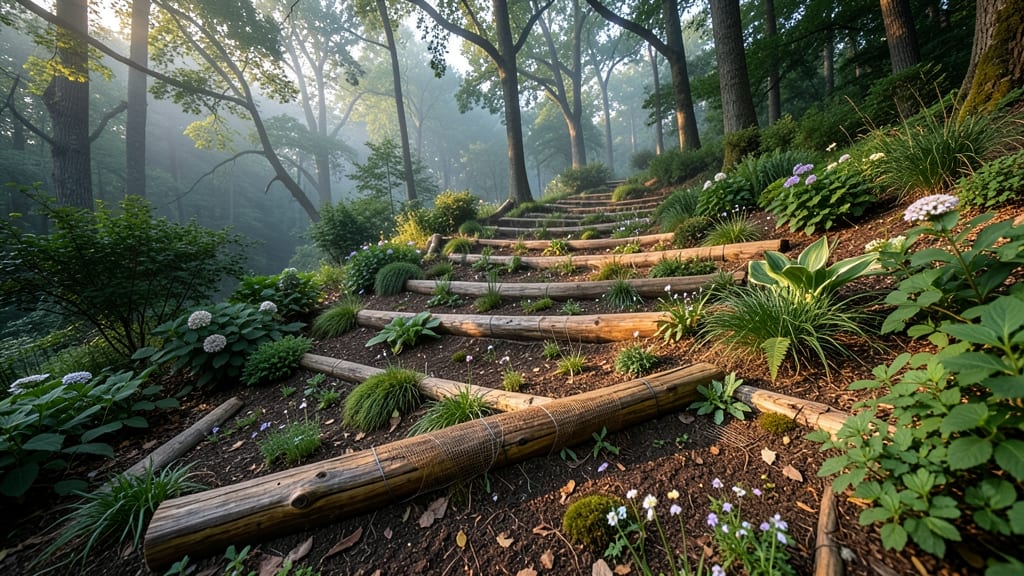 Log and Root Barrier Terraces