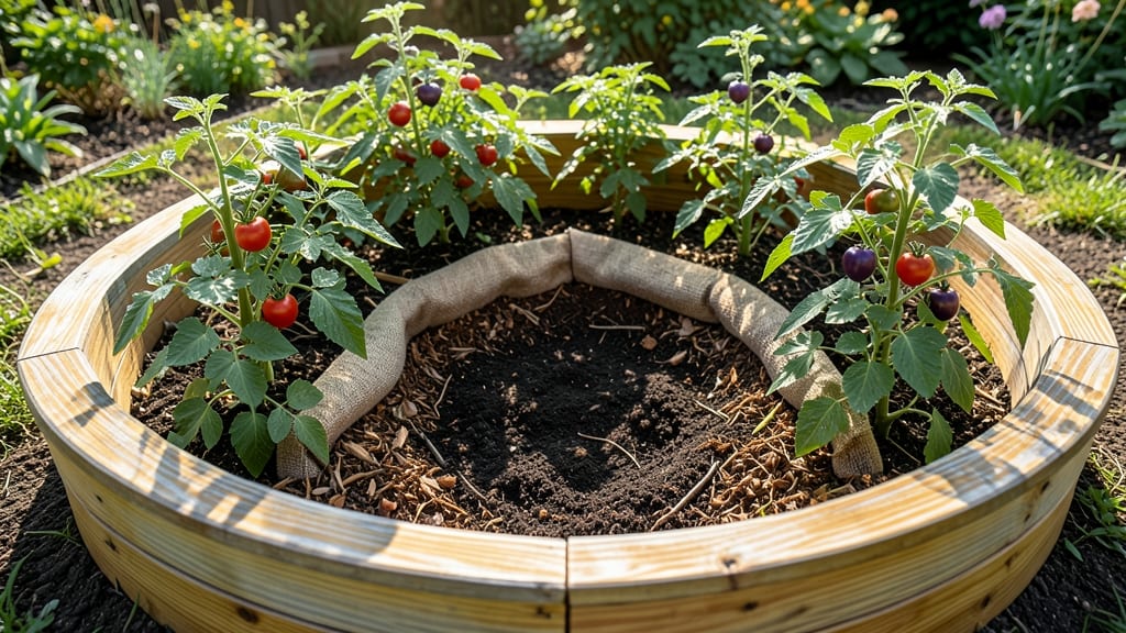 Keyhole Circle Garden Bed