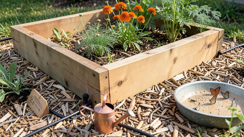 Raised Bed Butterfly Garden: Pollinator Haven With Layered Plant Zones
