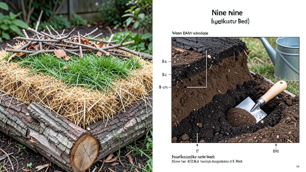 Hugelkultur Raised Bed Layers: Carbon-Rich Loam Stack for Year-Round Planting