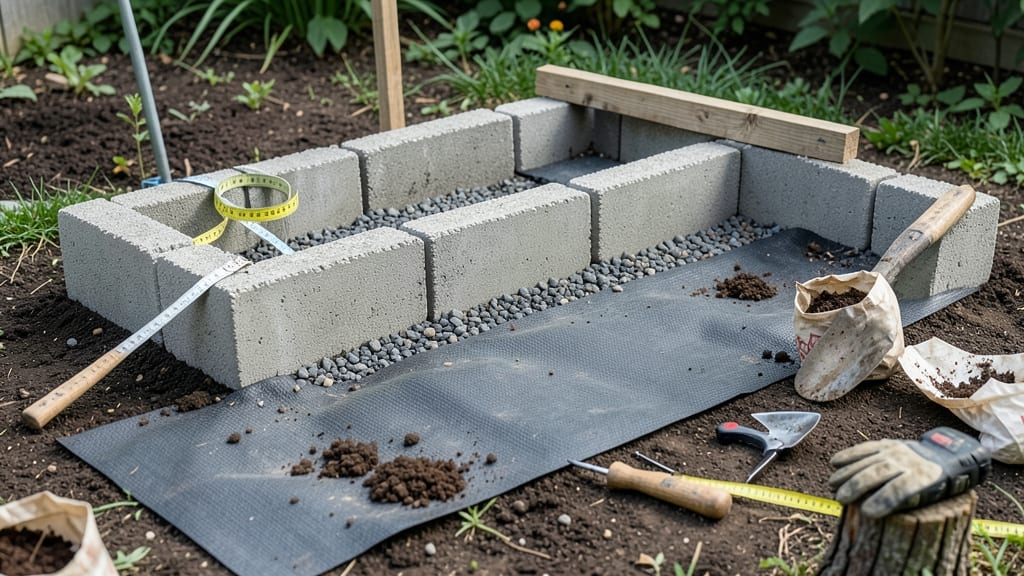 How to Build a Raised Garden Bed With Cement Blocks: Sturdy, No-Dig Design for Year-Round Planting