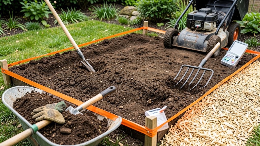 Flower Bed Soil Preparation: Loose, Fertile Base for Root Growth