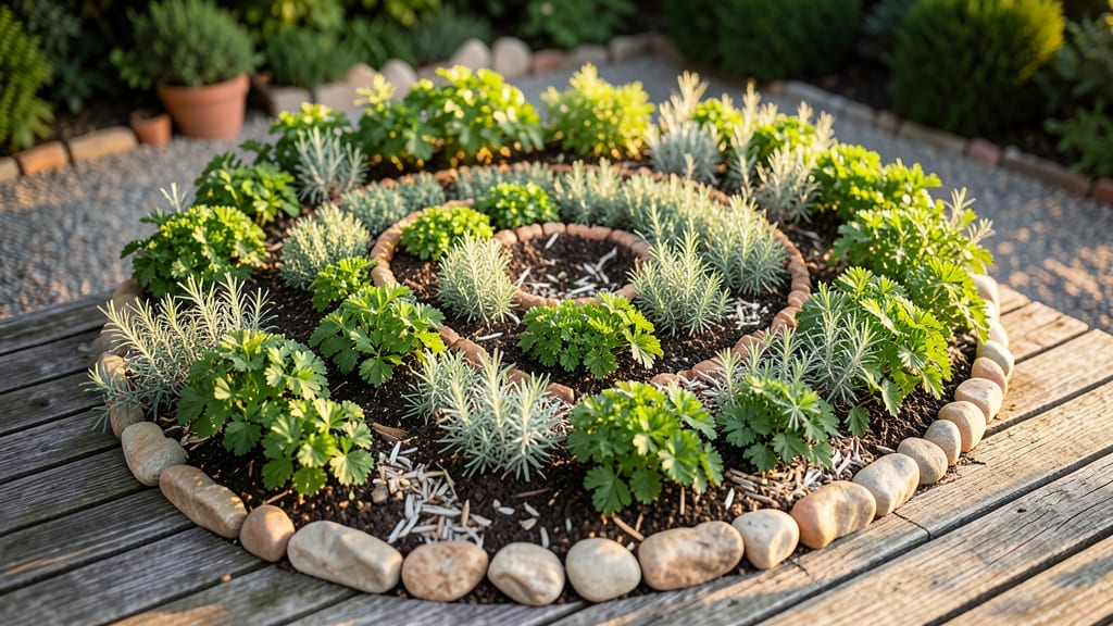 Spiral Herb Circle Garden