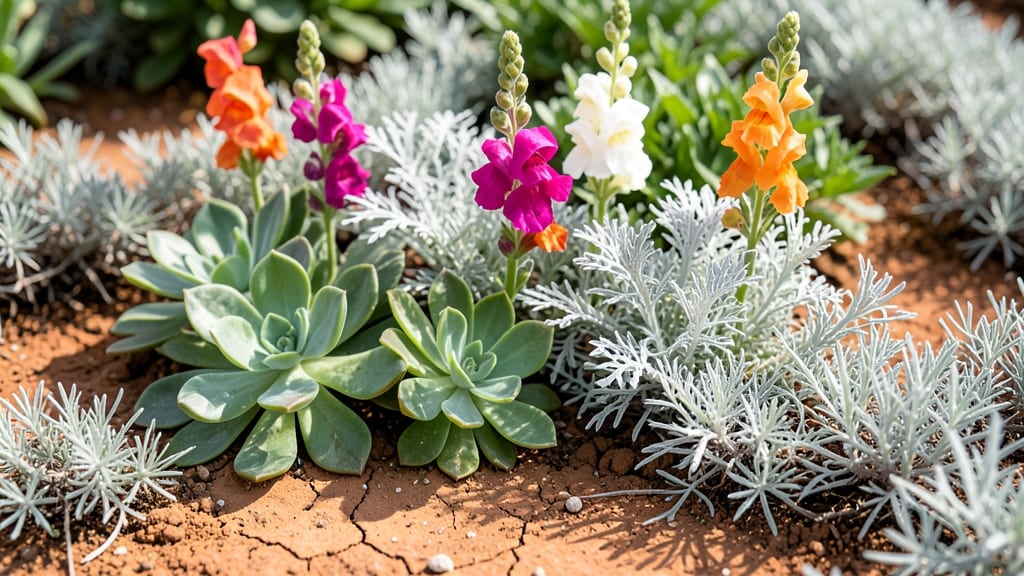 Drought-Proof Succulent And Annual Mix