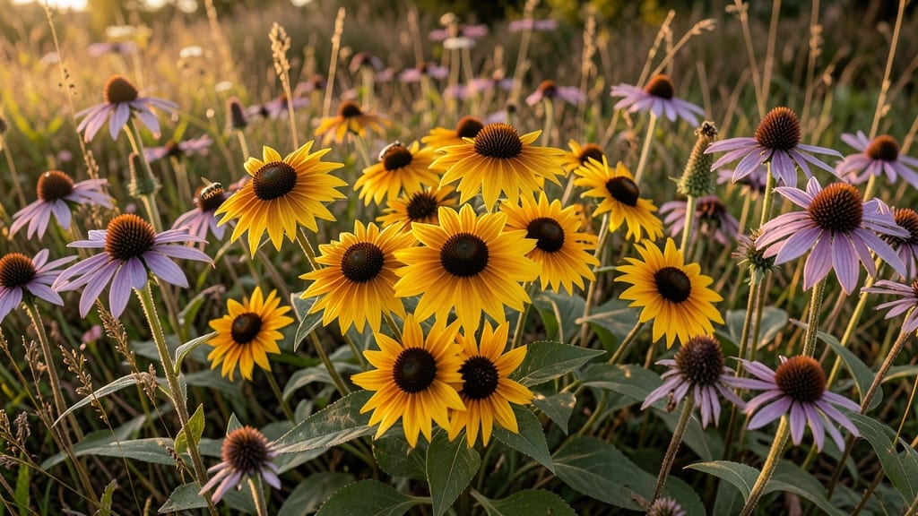 Black-Eyed Susan and Coneflower Pollinator Patch