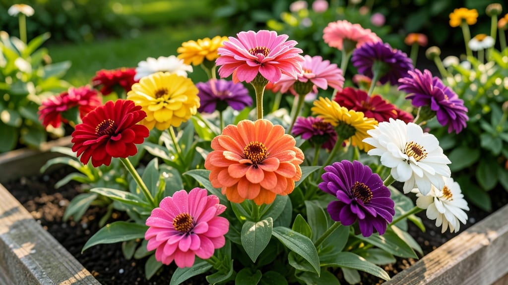 Zinnias Profusion Series Mix