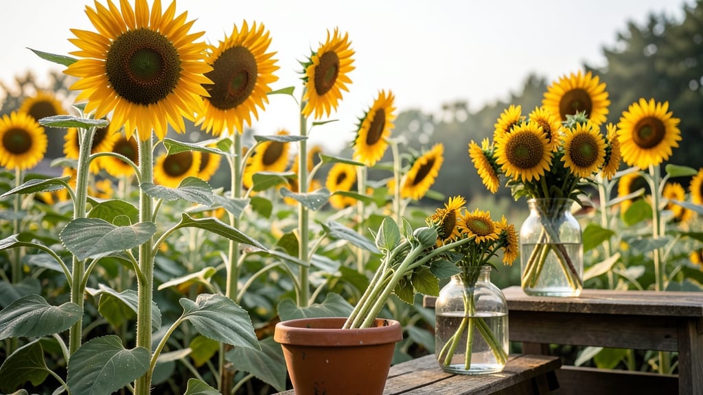 Sunflower Cutting Garden With Long Stems