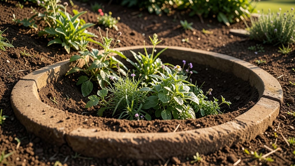Sunken Circle Garden Bed