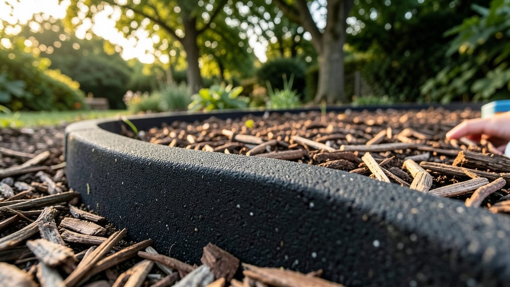 Recycled Rubber Mulch Edging for Eco-Friendly Gardens