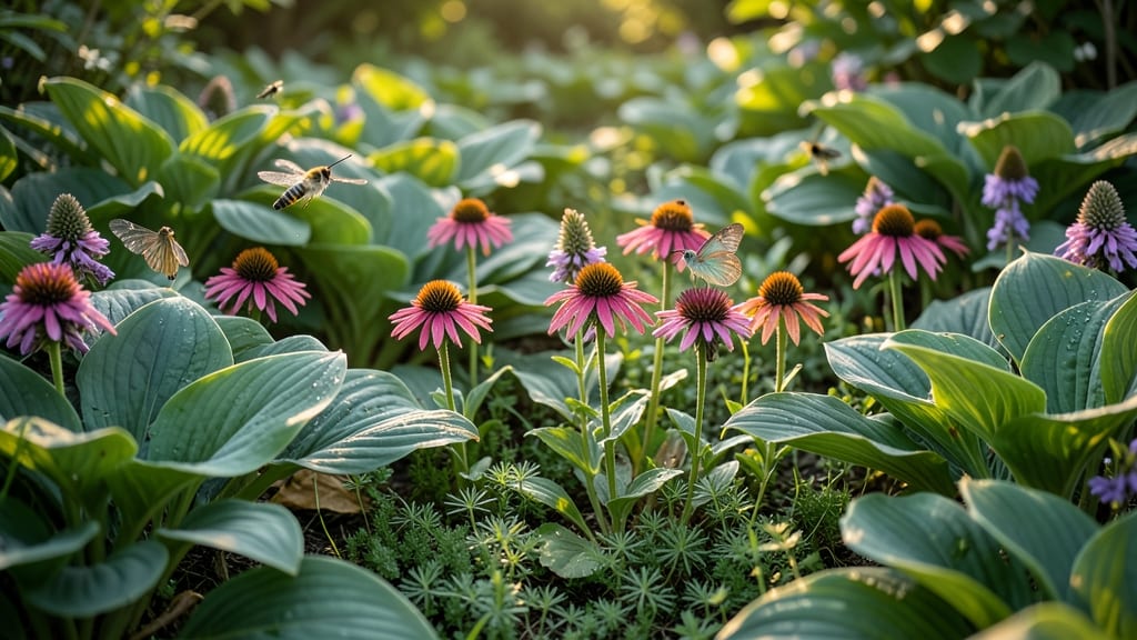 Pollinator-Friendly Hosta Meadow