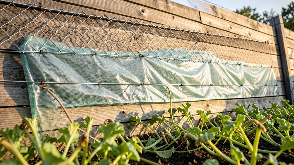 Wire Mesh with Plastic Plant Covers