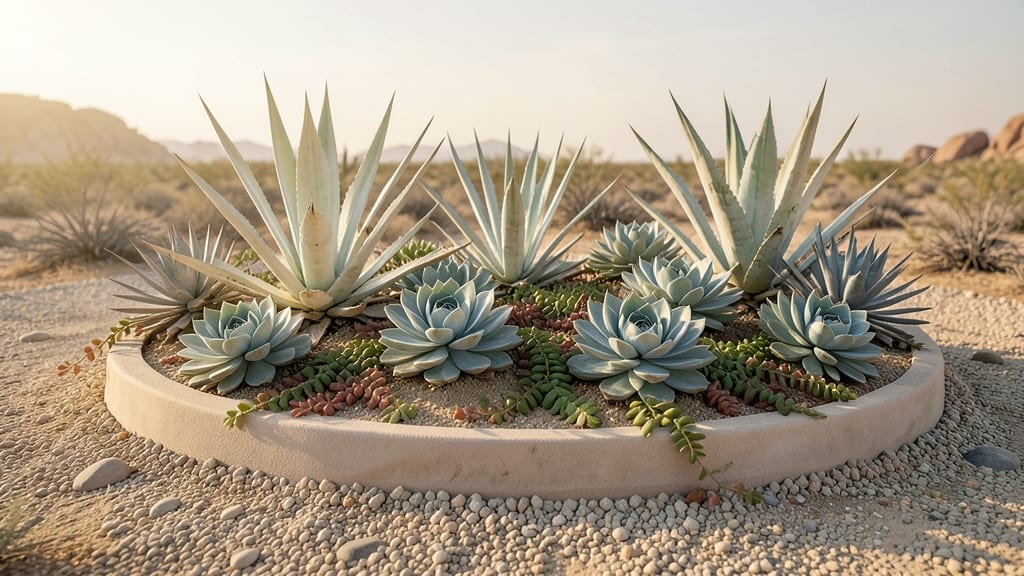 Succulent and Cactus Desert Oasis