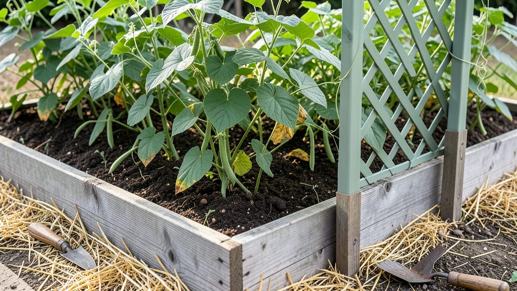 Raised Bed Vegetable Garden Trellis: Climbing Plant Support That Maximizes Space and Yield