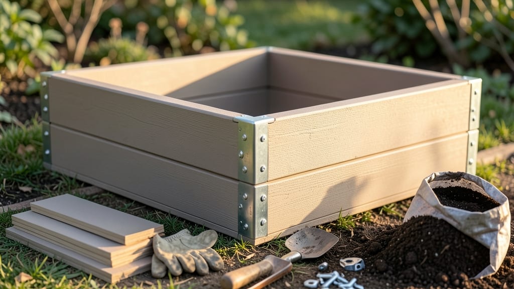 Composite Raised Bed Kit: Modular Assembly for Year-Round Planting
