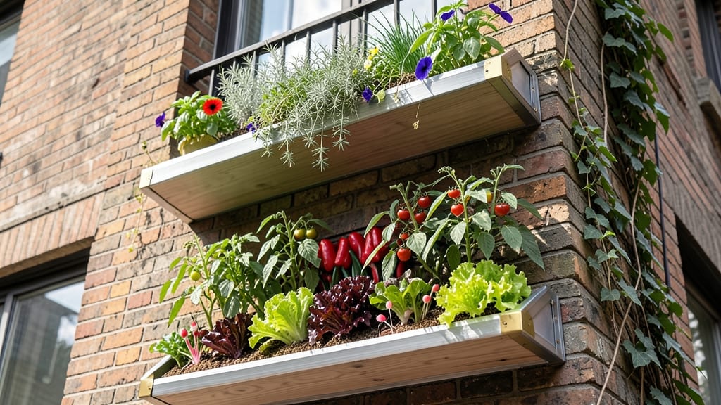 Corner Window Box Tiered Planters