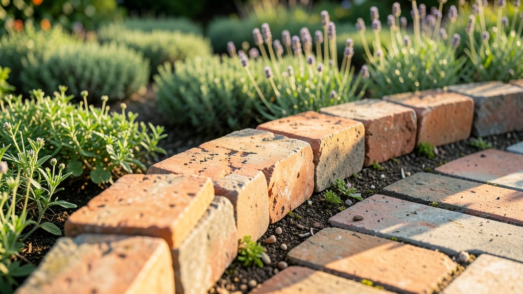 Bricks or Pavers Bordered Beds