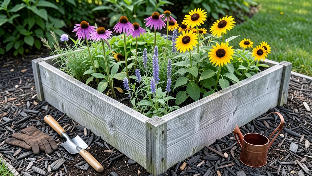 Raised Flower Bed Plans: Pollinator Haven With Year-Round Color