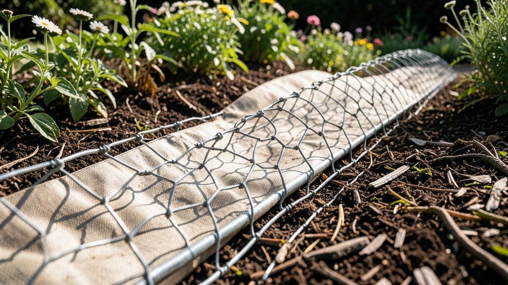 Chicken Wire and Landscape Fabric Combo