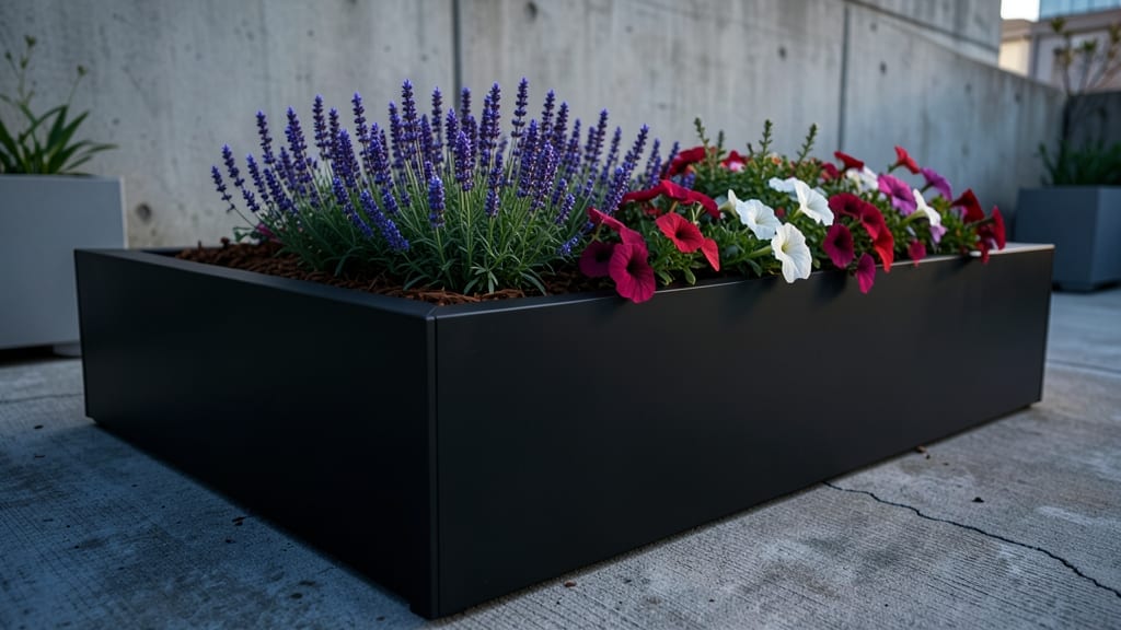 Black and Charcoal Modern Contrast Beds
