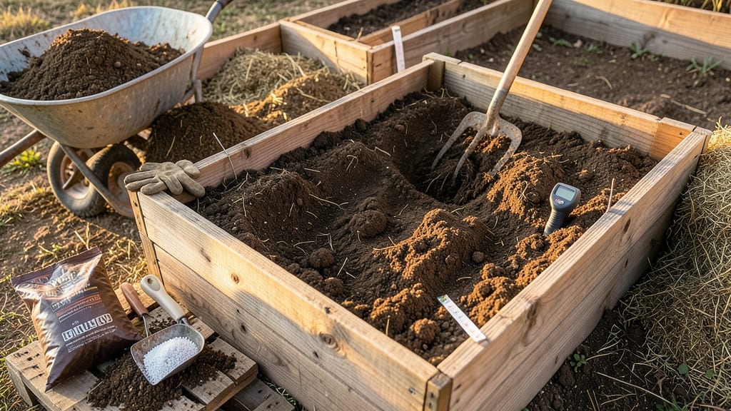 How to Prepare Raised Garden Bed Soil: Loose, Nutrient-Rich Base for Bountiful Plants