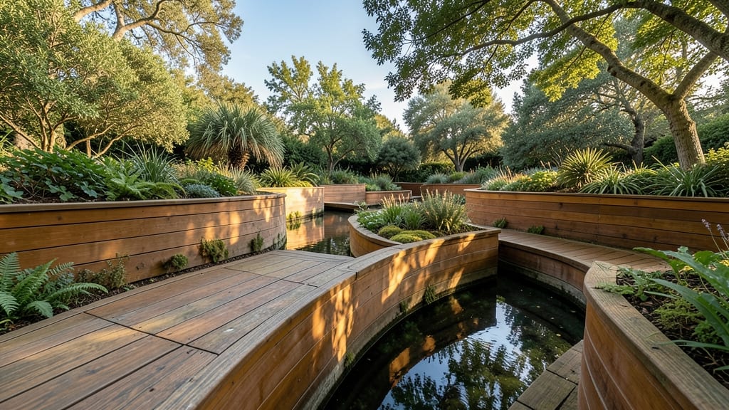 Curved Cedar Raised Garden Planters