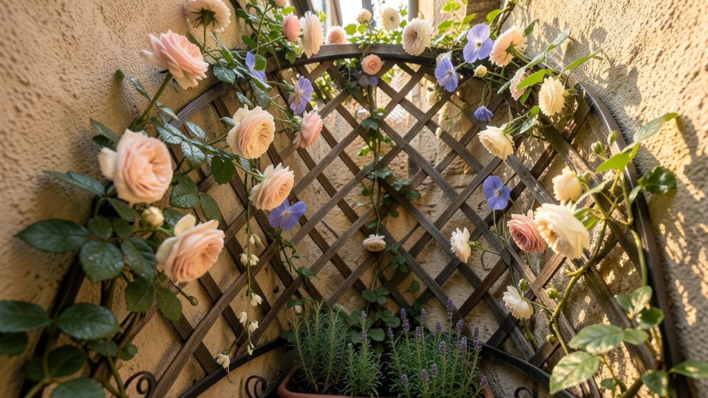 Vertical Half Circle Trellis Garden